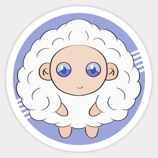 An adorable sheep Sticker